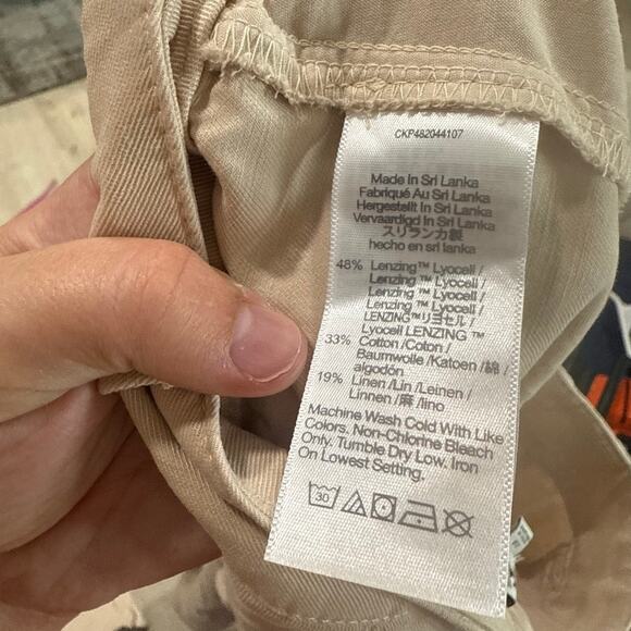 NWT The Harlow Wide Leg Pant in Harvest Moon Tan Beige Trouser Size 10 - Picture 11 of 11